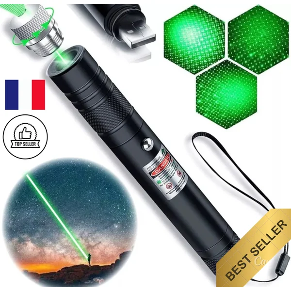 Pointeur Laser rechargeable présentateur ppt, adapté aux projecteurs camping été