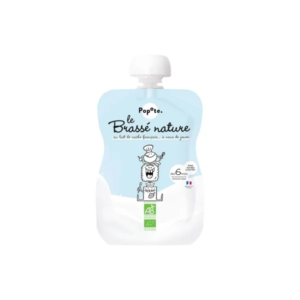 Popote Gourde Le Brassé Nature Purée Dès 6 Mois Bio 100 g