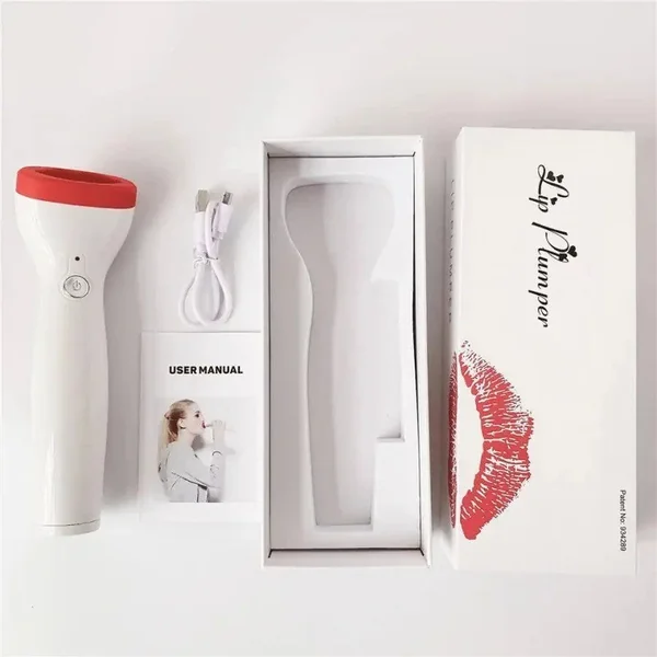 Portable Lip Plumper Massager for Fuller Lips Beauty Device USB Rechargeable