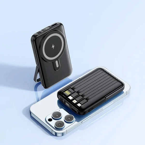 Portable Magnetic Power Bank Wireless Charger for iPhone Xiaomi Fast Charge lot
