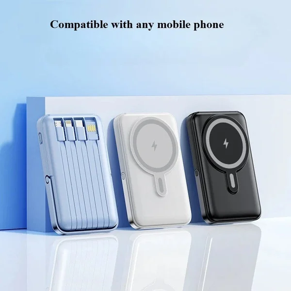 Portable Magnetic Power Bank Wireless Charger for iPhone Xiaomi Fast Charge lot