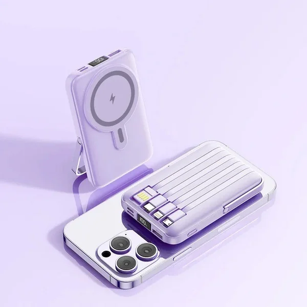Portable Magnetic Power Bank Wireless Charger for iPhone Xiaomi Fast Charge lot