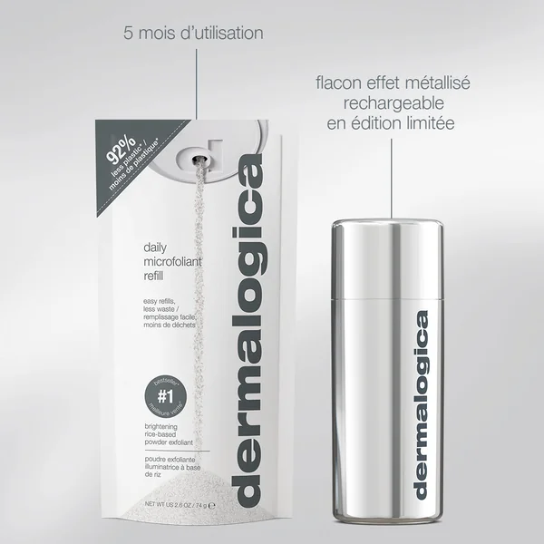 poudre exfoliante Daily Microfoliant | Exfoliant visage doux quotidien best seller