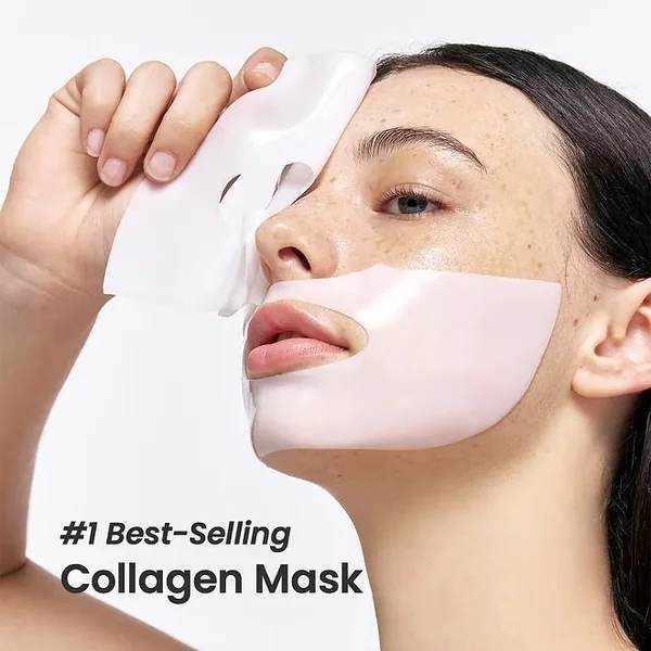 REAL DEEP MASK - Masque Bio Collagen - Visage - Tous Types de Peaux, 4x34g
