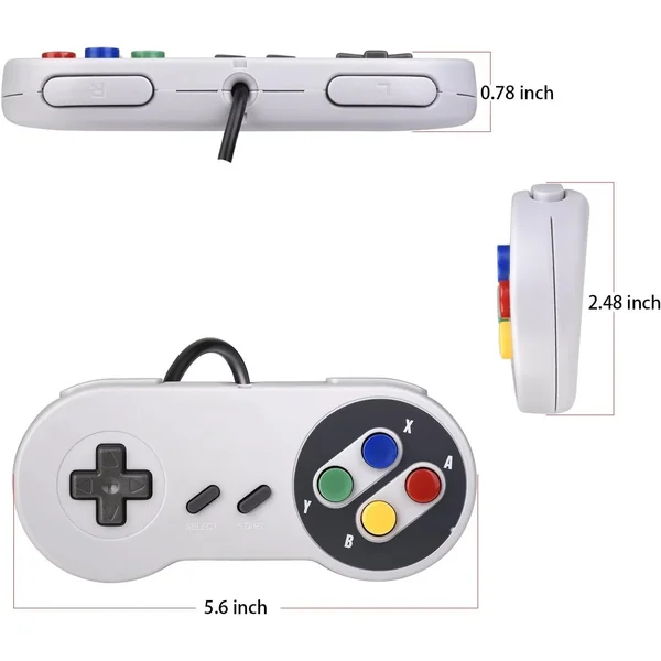 Retro Game Console 620 Built in Games AV Output Dual Controllers Plug and Play
