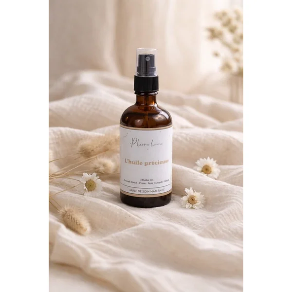 Routine de soin maternité BIO naturelle et vegan - L'HUILE PRECIEUSE + crème NUAGE DE LAIT