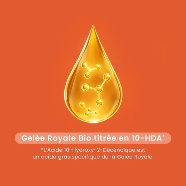 RUCHE ROYALE - Gelée Royale 4000 mg Ultra Dosée Bio, 10 Ampoules