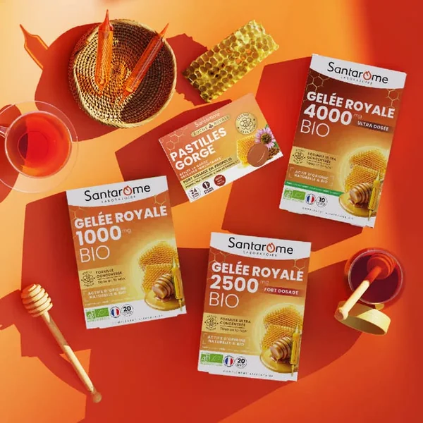 RUCHE ROYALE - Gelée Royale 4000 mg Ultra Dosée Bio, 10 Ampoules