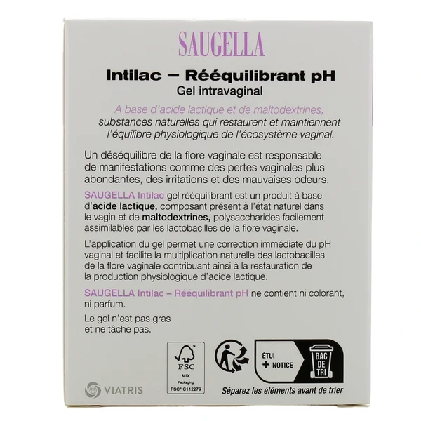 Saugella Intilac Rééquilibrant pH Monodoses