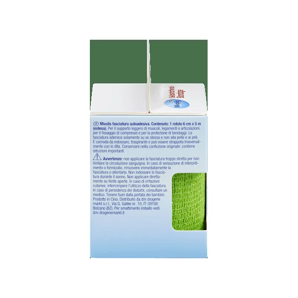 Selbsthaftende Bandage, 6 cm x 5 m (gedehnt), 1 Rolle, 1 St