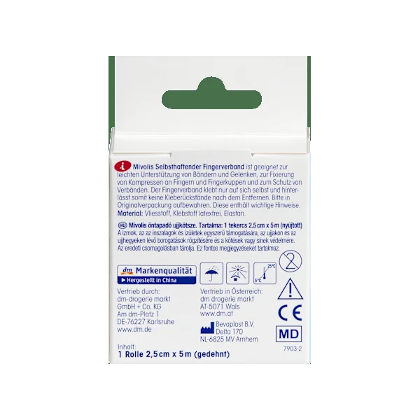 Selbsthaftender Fingerverband, 2,5 cm x 5 m (gedehnt), 1 Rolle, 1 St
