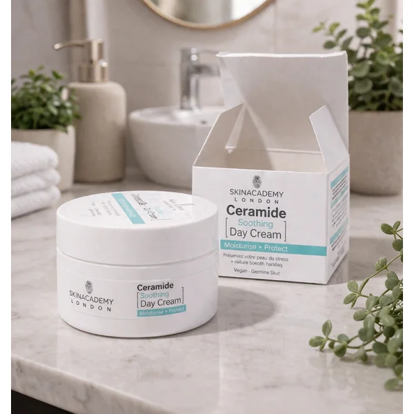 Skin Academy Ceramide Crème Jour Hydratante Peau Sensible Vegan 50ml theordinary