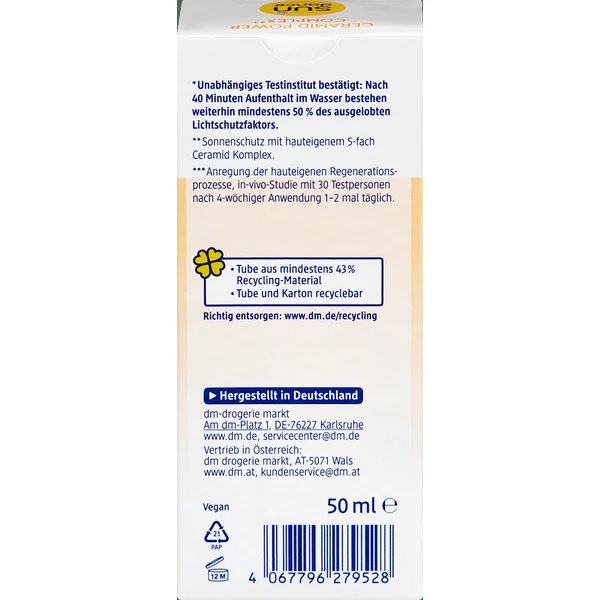Sonnenfluid Gesicht cera guard face fluid, LSF 50, 50 ml