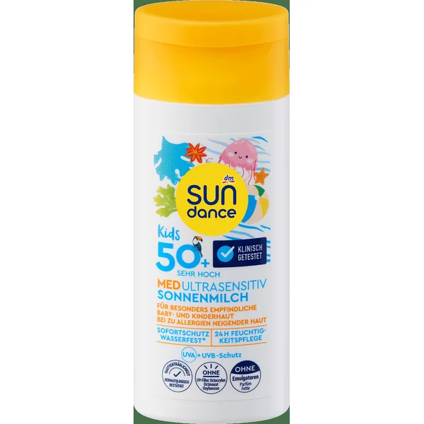 Sonnenmilch Kids ultra sensitiv MED, LSF 50+, Reisegröße, 50 ml