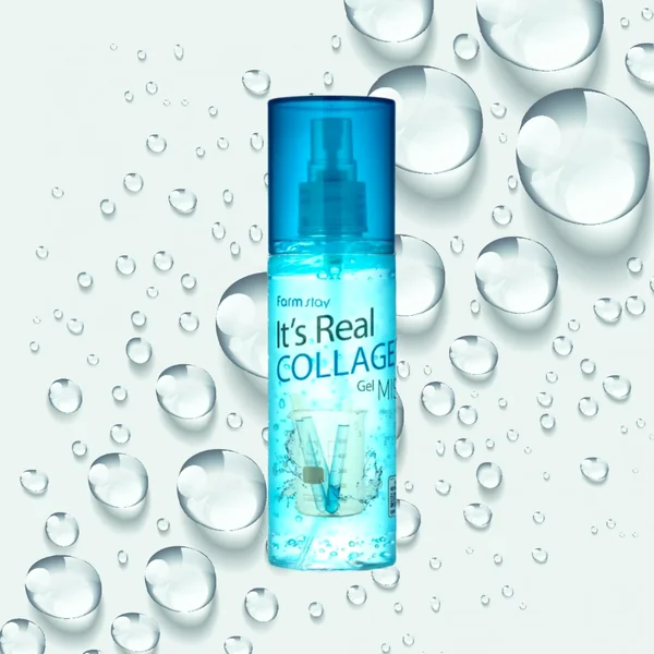 Spray Gel Brume It's Real Collagène visage de Farmstay