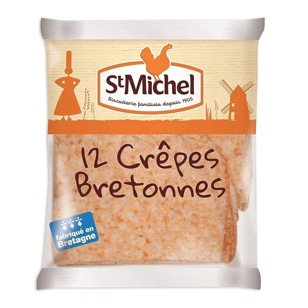St Michel - 12 Crêpes bretonnes natures - Le paquet de 315g - livraison rapide