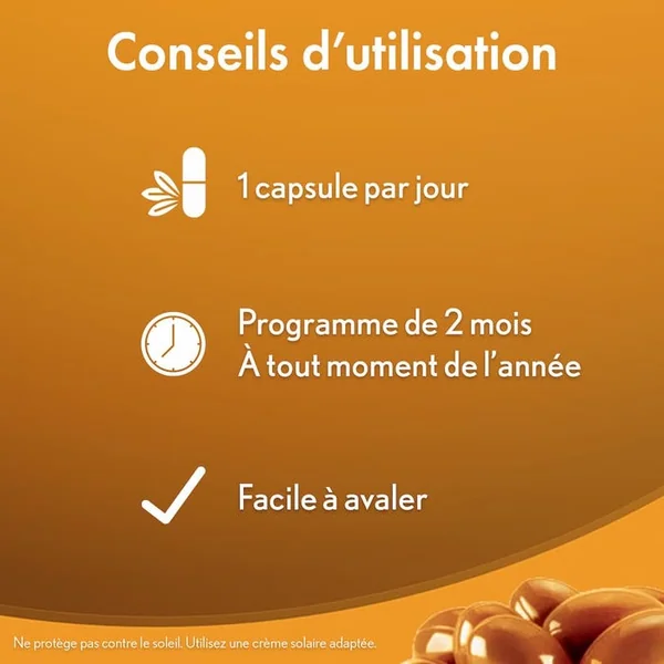 SUN EXPERT PROTECTION ANTIXOXYDANTE - Complément Alimentaire Peau - Programme 2 mois, 60 Capsules