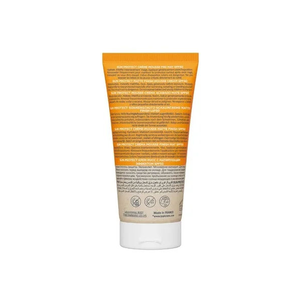 SUN PROTECT - Crème Mousse Fini Mat SPF50 - Visage - Peaux Sensibles, Normales à Grasses, 50ml