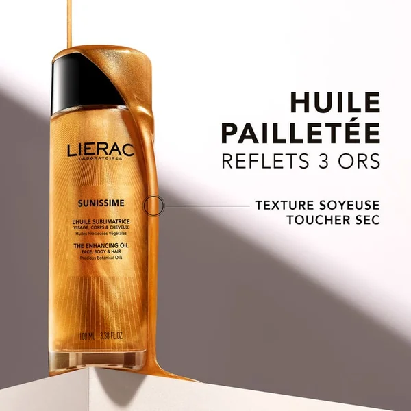 SUNISSIME - L'Huile Sublimatrice - Visage, Corps et Cheveux - Tous Types de Peaux, 100ml