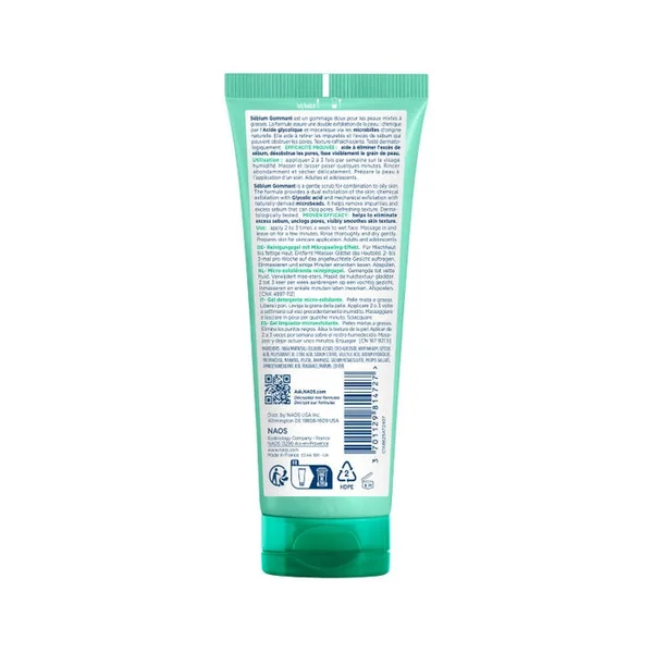 SÉBIUM GOMMANT - Gel Nettoyant Micro-Exfoliant - Visage - Peaux Mixtes à Grasses, 75ml