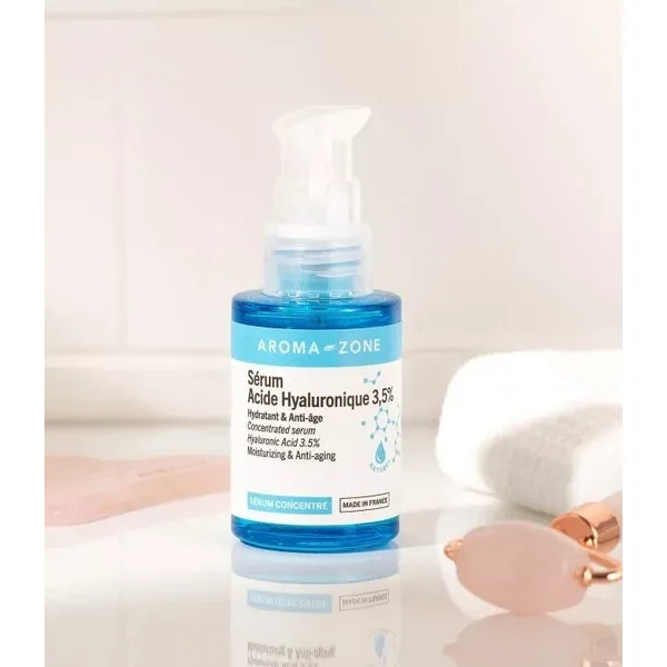 Sérum Acide Hyaluronique 3,5% Anti-âge, Anti-rides, fermeté, peau lisse et hydra