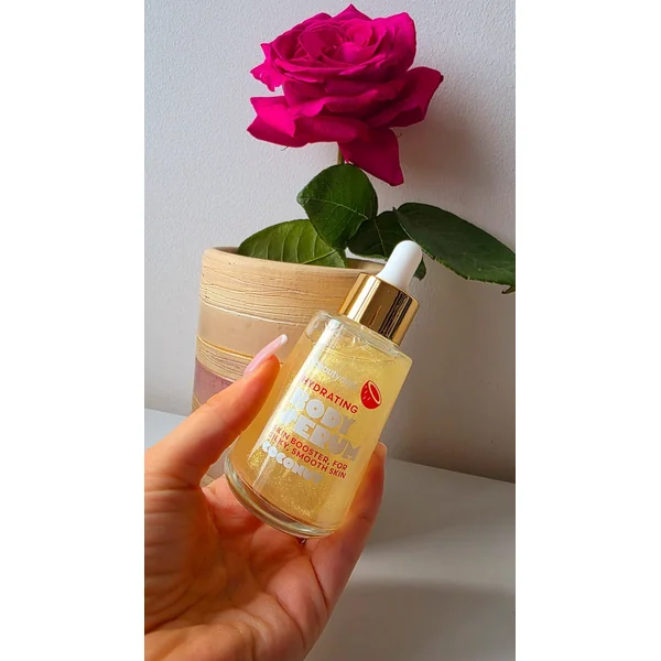 Sérum hydratant paillette doré pour le corps parfum noix de coco beautydept 75ml