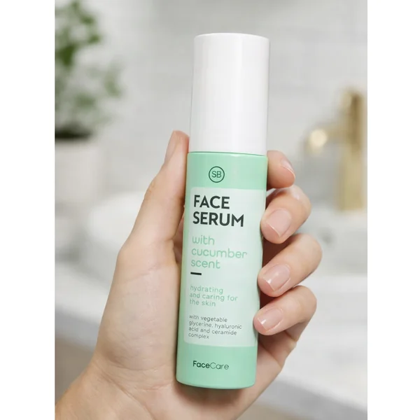 Sérum Hydratant Visage Concombre 100 ml, Acide Hyaluronique & Céramides Anti-âge