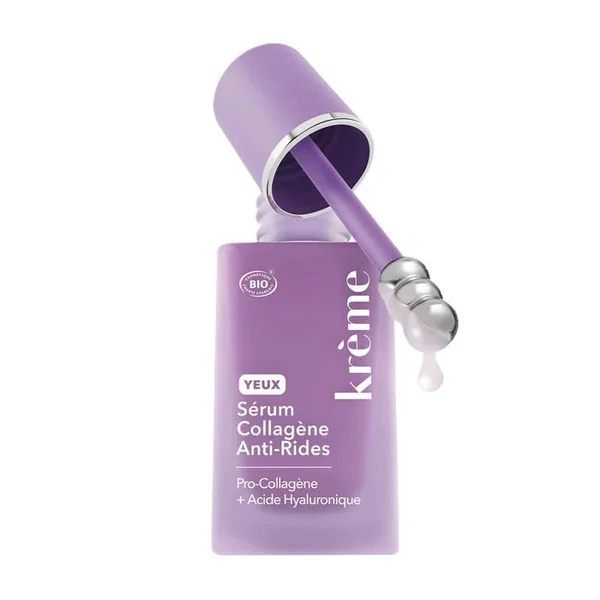 Sérum Yeux Collagène Anti-Rides Bio - Tous Types de Peaux, 15ml