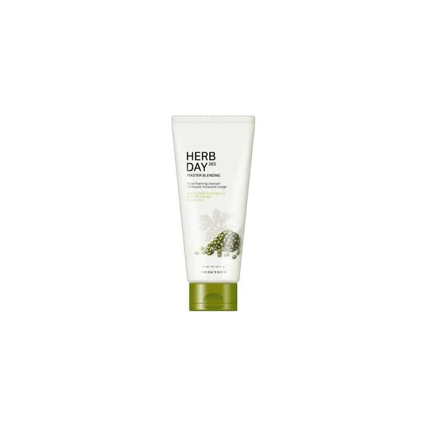 THE FACE SHOP Herb Day 365 Master Blending Facial Foaming Cleanser 170ml #Mungbean & Mugwort