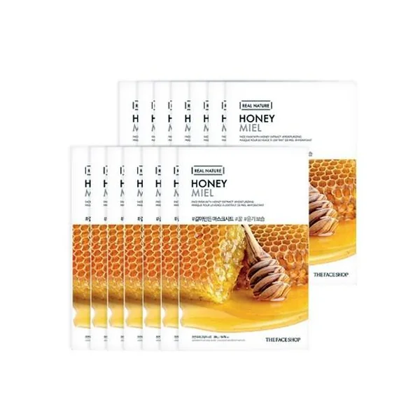 THE FACE SHOP REAL NATURE Face Mask #Honey (20g X 10ea)