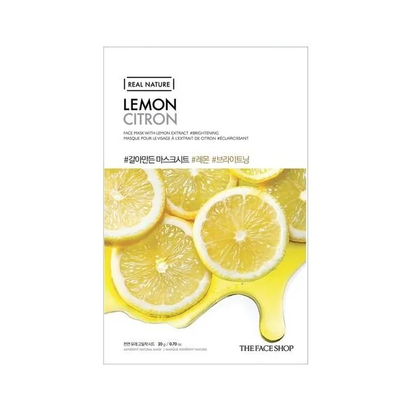 THE FACE SHOP REAL NATURE Face Mask #Lemon (20g X 10ea)