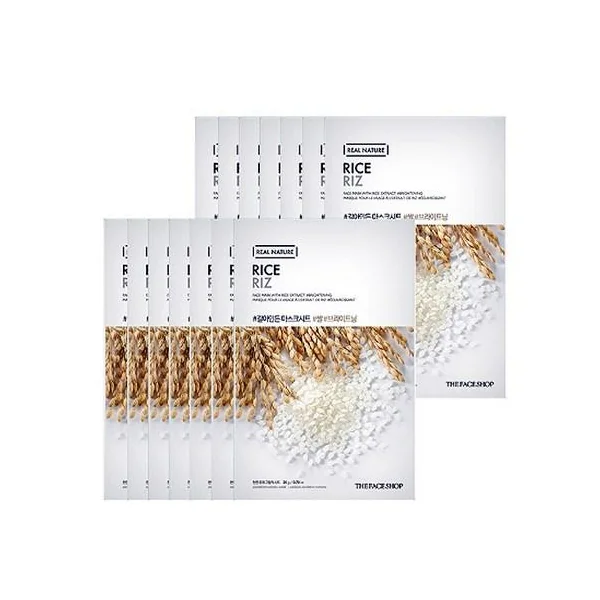 The Face Shop Real Nature Face Mask Rice 20g x 10