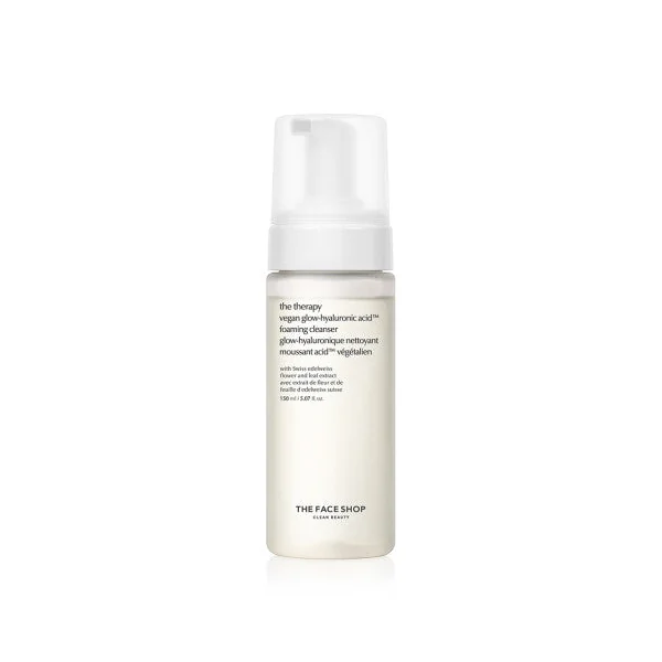 The Face Shop The Therapy Vegan Glow Hyaluronic Acid Foaming Cleanser 150ml