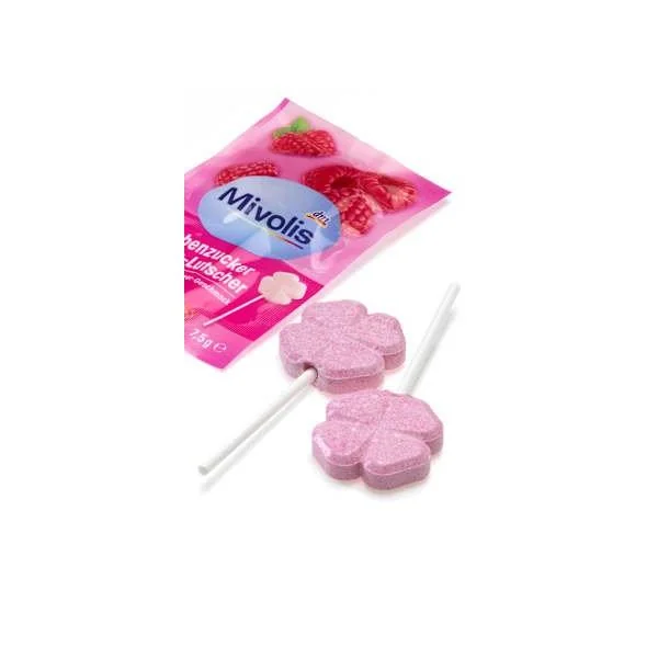 Traubenzucker, Brause-Lutscher Himbeere für Kinder, 75 g