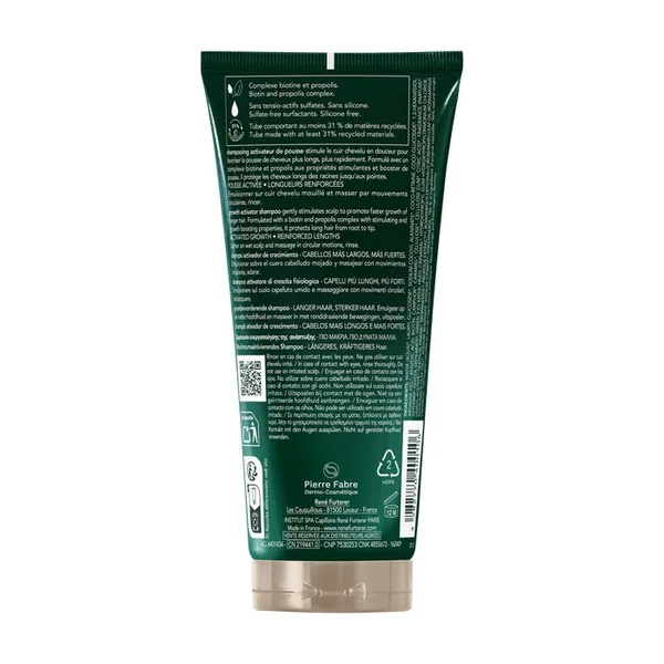 TRIPHASIC ACTIV GROW - Shampooing Activateur de Pousse - Tous Types de Chute de Cheveux, 200ml