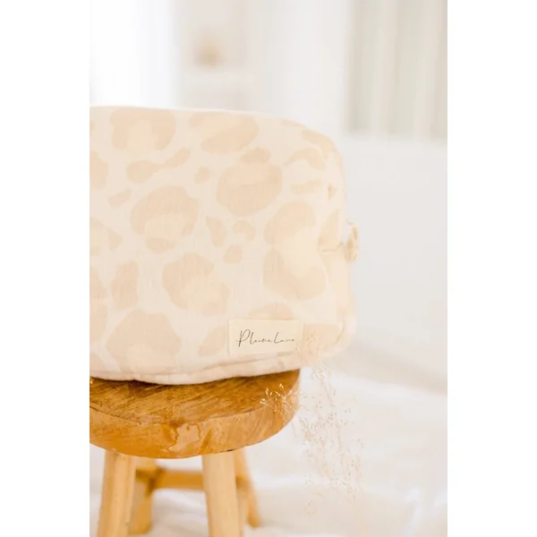 Trousse de toilette bebe léopard 100% mousseline de coton MON COEUR FAIT GRAOU
