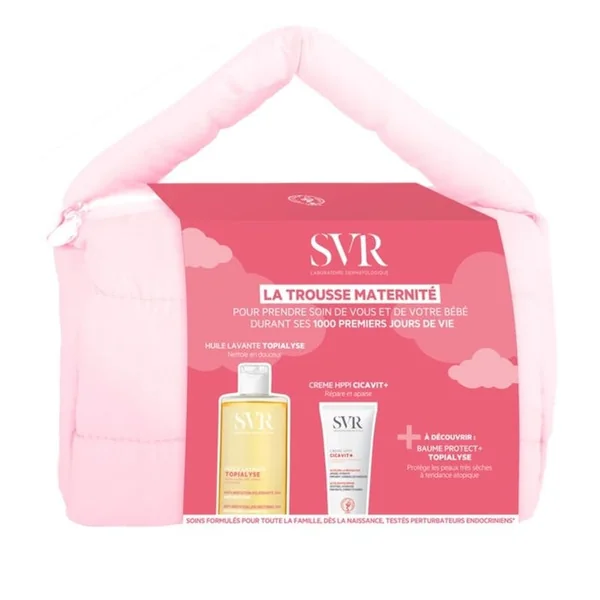 TROUSSE MATERNITE - Topialyse Huile lavante 400ml + Cicavit+ Crème HPPI 40ml + Topialyse Baume Protect+ 10ml Offert