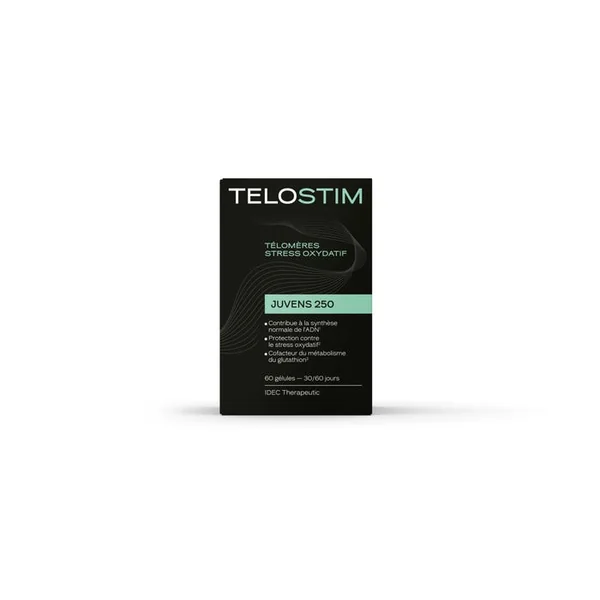TÉLOMÈRES STRESS OXYDATIF - Juvens 250, Blister 60 Gélules