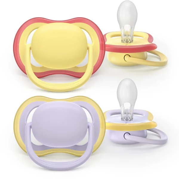 ULTRA AIR - Sucettes Orthodontiques - Couleurs Mixtes - De 0 et 6 Mois, 2 Sucettes