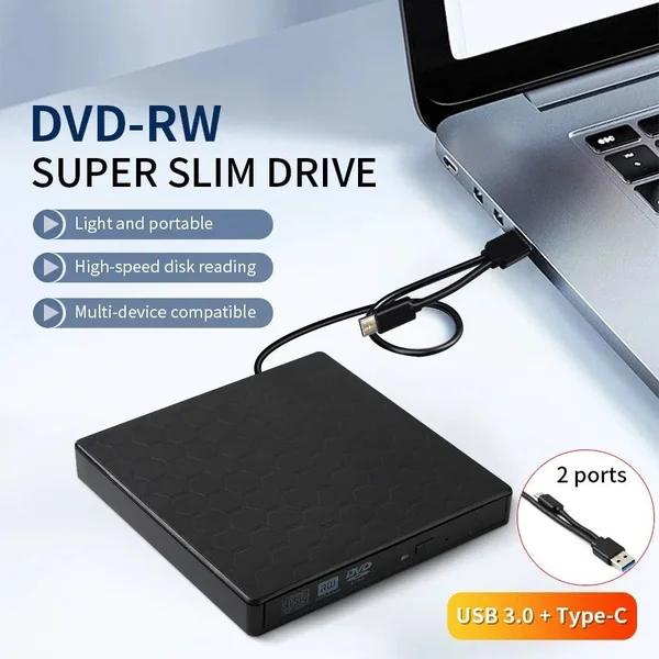 USB 3.0 External Blu RAy Drive Portable 3D BD-Combo Optical Drive CD DVD Player