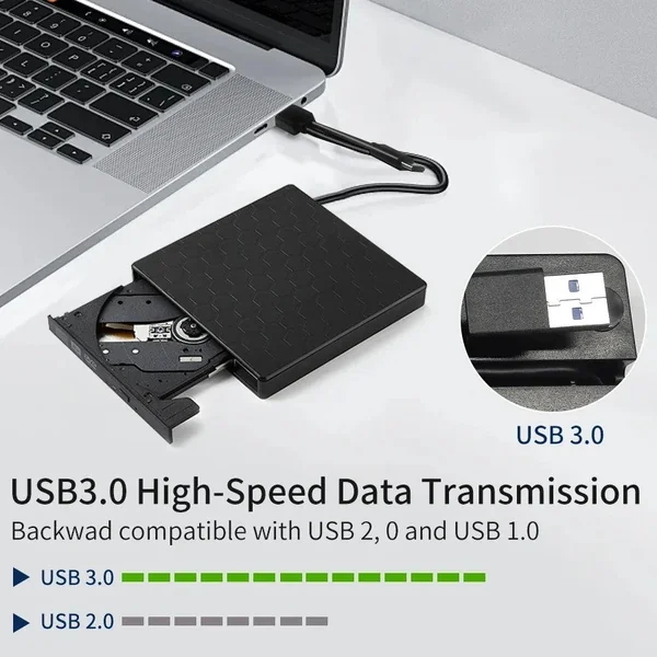 USB 3.0 External Blu RAy Drive Portable 3D BD-Combo Optical Drive CD DVD Player