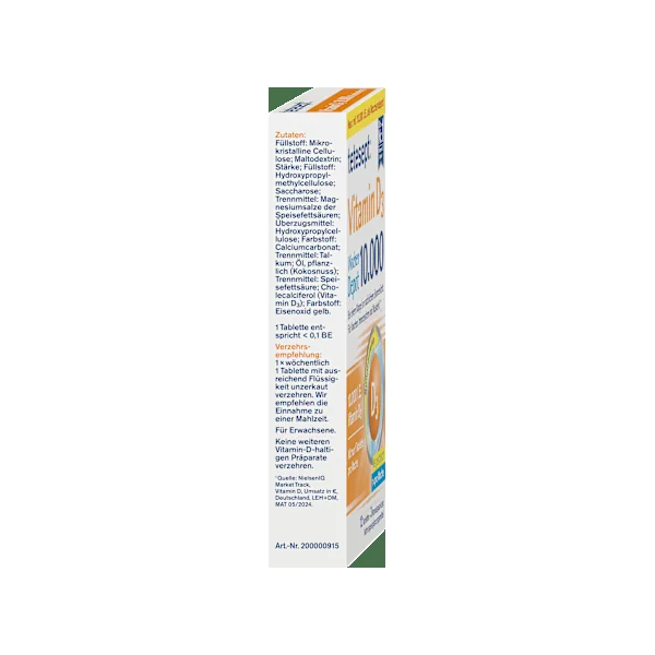 Vitamin D3 10.000 I.E. Wochendepot Tabletten 12 St, 6 g