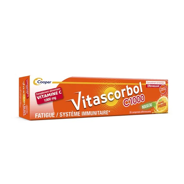 Vitascorbol C1000 Vitamine C 1000 mg comprimés effervescents