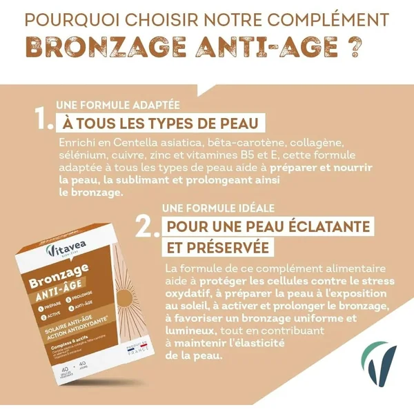 Vitavea - Bronzage Anti-ge - Prépare, Active Et Prolonge Les Effets Du Soleil
