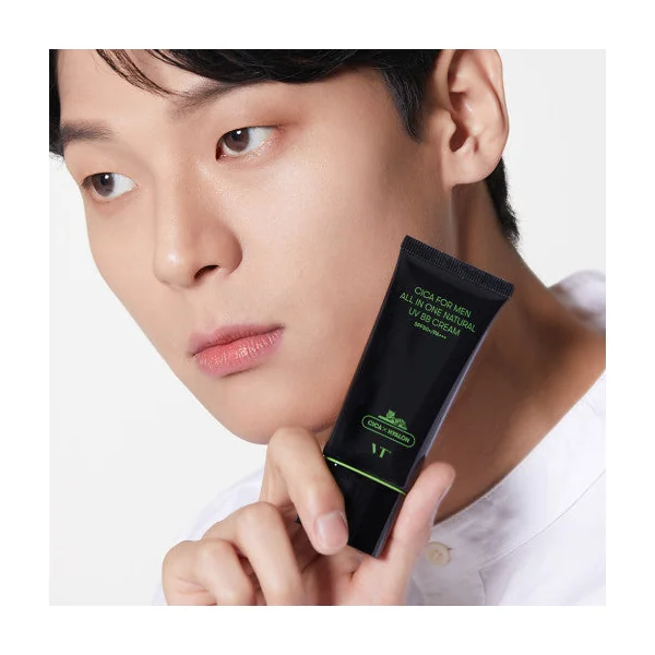 VT Cica For Men All In One Natural UV BB Cream - 2 Colors 30g SPF50+/PA+++
